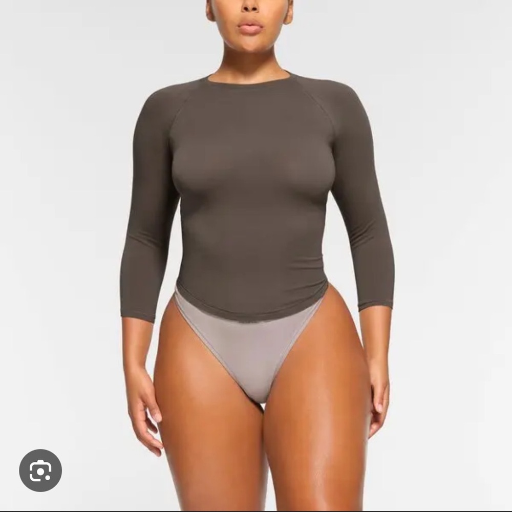 SKIMS Women's Long Sleeve - Dark Gray